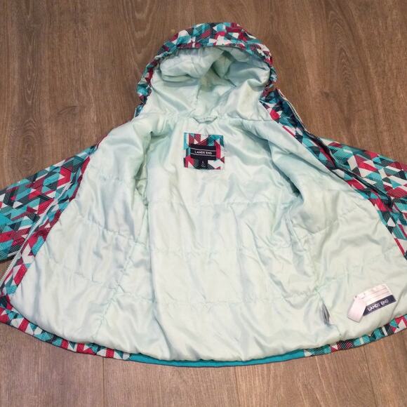 Lands’ End winter jacket with attached hood 6X-7 Large - Picture 4 of 5